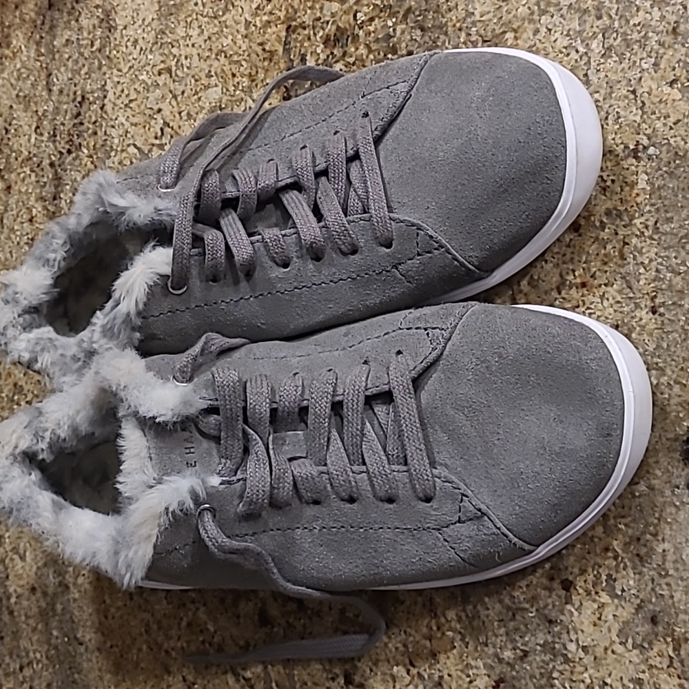 Cole Haan W22650 Grand CrossCourt Sneaker Gray Suede size 8